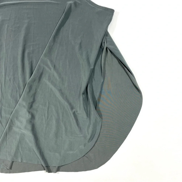 Onzie Flow Sleeveless Tank Top Glossy Grey One Size Side Slits - Picture 3 of 8